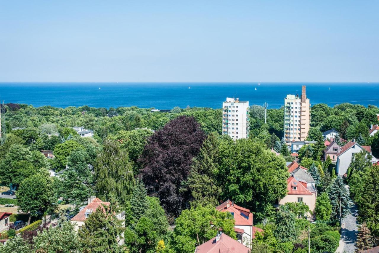 Sopot- Szeroki Widok Na Morze, 12Min Do Plazy, 6P Apartment Exterior photo